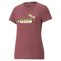 Koszulka Puma ESS+ METALLIC LOGO TEE M Różowy