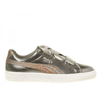 Buty Puma BASKET HEART LUNAR LUX JR 36 Srebrny
