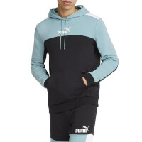 Bluza Puma ESS+ BLOCK HOODIE TR S Niebieski