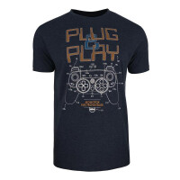 Koszulka Monotox PLUG&PLAY NAVY MEL L Granatowy