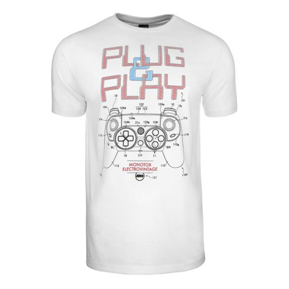 Koszulka Monotox PLUG&PLAY WHITE S Biały