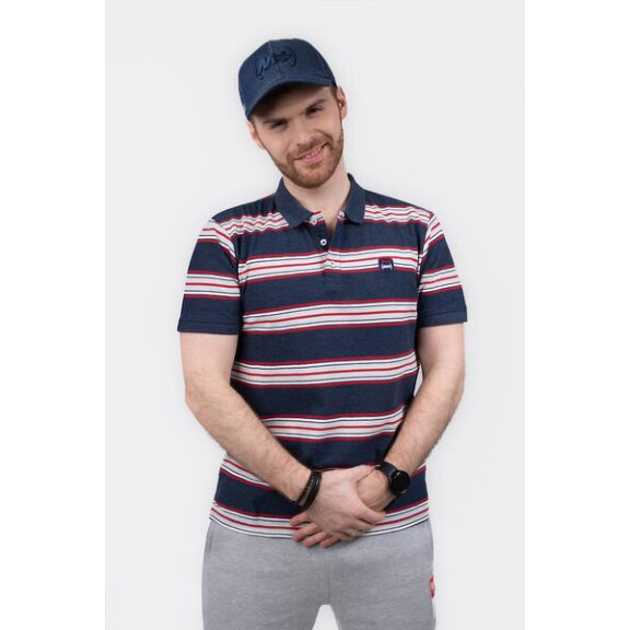 Koszulka Monotox POLO STRIPE D S Granatowy