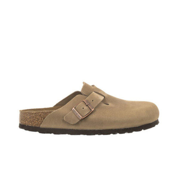 Klapki damskie Birkenstock BOSTON LEOI NARROW 0960813 Brązowe - Rozmiar 39