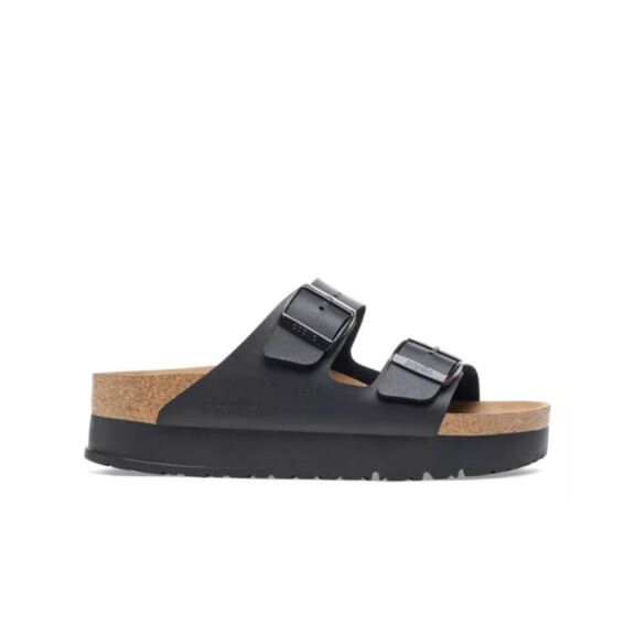 Klapki damskie Birkenstock ARIZONA FLEX PLATFORM BFNARROW 1027395 Czarne - Rozmiar 42