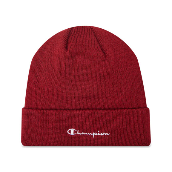Czapka Champion BEANIE CAP 804671RS506 Czerwona - Rozmiar NS