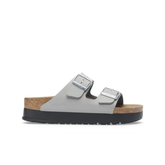 Klapki damskie Birkenstock ARIZONA FLEX PLATFORM BFNARROW 1028439 Szare - Rozmiar 38