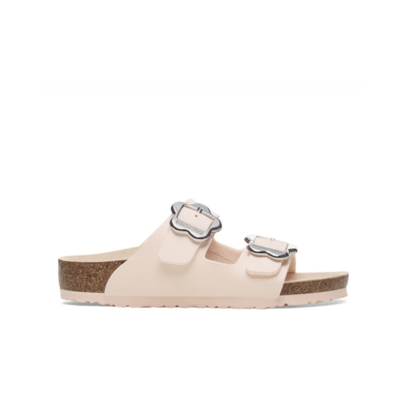 Klapki damskie Birkenstock ARIZONA KIDS FLOWER BUCKLE BF REGULAR 1029442 Różowe - Rozmiar 39