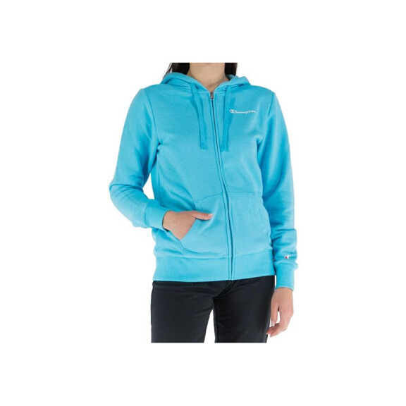 Bluza damska Champion HOODED FULL ZIP SWEATSHIRT 116090BS128 Niebieska - Rozmiar XS