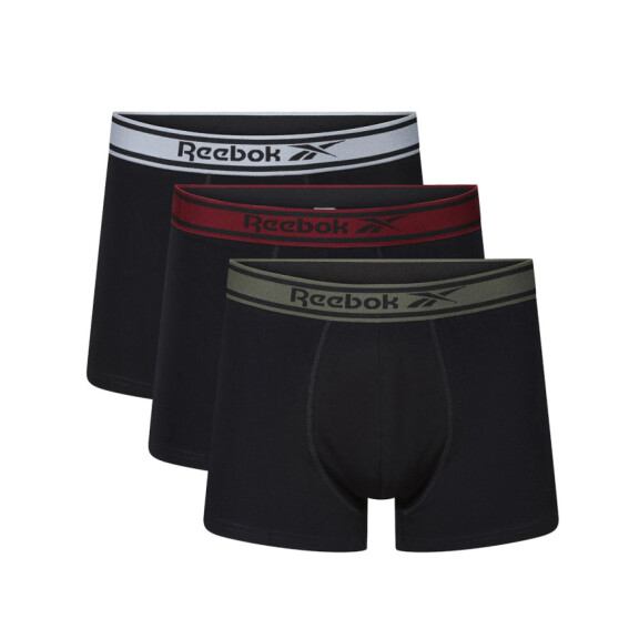 Bielizna męska Reebok TRUNKS CHESLEY 150433PKA Czarna - Rozmiar M