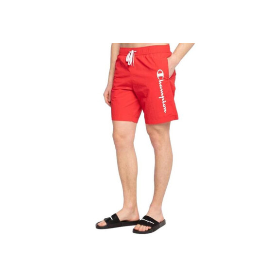 Szorty męskie Champion BEACHSHORT 216069RS005 Czerwone - Rozmiar M