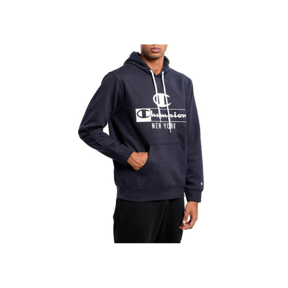 Bluza męska Champion HOODED SWEATSHIRT 217994BS501 Niebieska - Rozmiar M