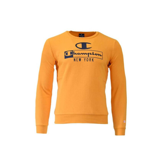 Bluza dziecięca Champion CREWNECK SWEATSHIRT 306172YS113 Żółta - Rozmiar 128-131