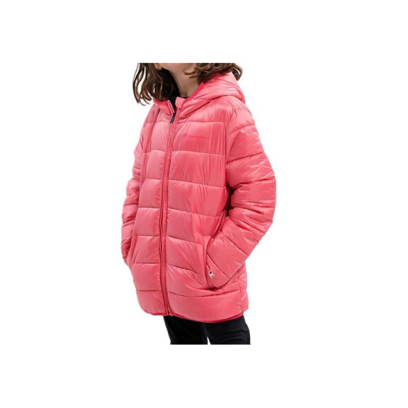 Kurtka dziecięca Champion HOODED JACKET 306197PS171 Różowa - Rozmiar 150-155