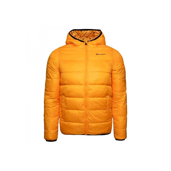 Kurtka dziecięca Champion HOODED JACKET 306197YS113 Żółta - Rozmiar 162-167