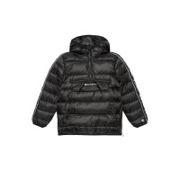 Kurtka dziecięca Champion HOODED JACKET 306199KK001 Czarna - Rozmiar 162-167