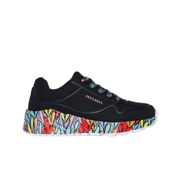 Buty dziecięce Skechers UNO LITE-SUBTLE LOVE 314088LBKMT Czarne - Rozmiar 30