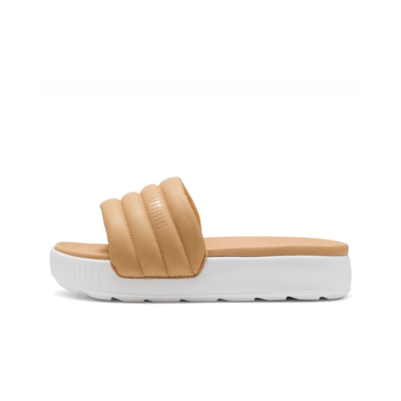 Klapki damskie Puma KARMEN SLIDE PUFFY WMNS 39539910 Beżowe - Rozmiar 39