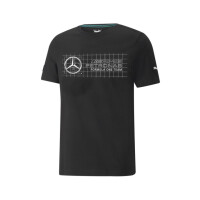 Koszulka męska Puma MAPF1 LOGO TEE 53369301 Czarna - Rozmiar M