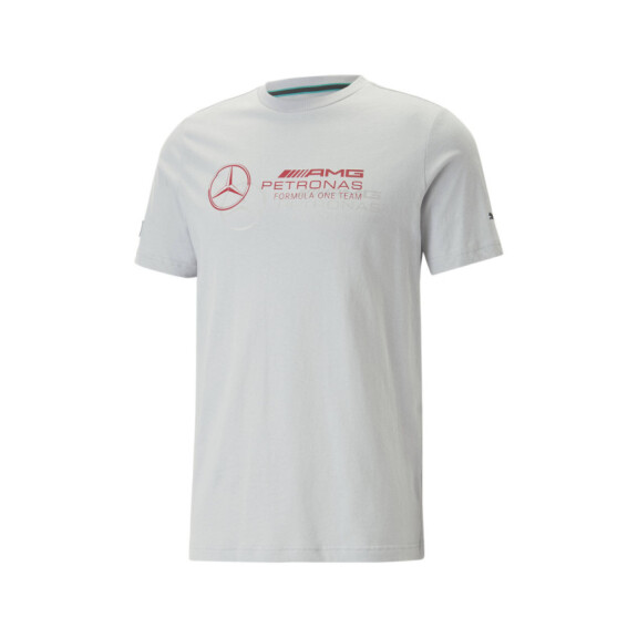 Koszulka męska Puma MAPF1 LOGO TEE MERCEDES TEAM 53848202 Szara - Rozmiar XL