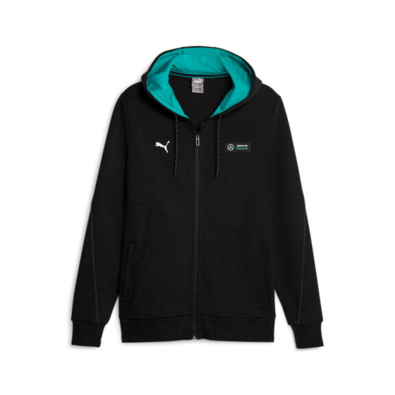 Bluza męska Puma MAPF1 HOODED SWEAT JKT 62114701 Czarna - Rozmiar S