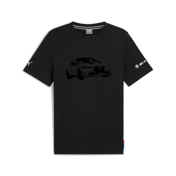 Koszulka męska Puma BMW MMS ESS GRAPHIC TEE 63063301 Czarna - Rozmiar XL
