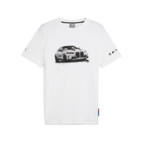 Koszulka męska Puma BMW MMS ESS GRAPHIC TEE 63063302 Biała - Rozmiar L