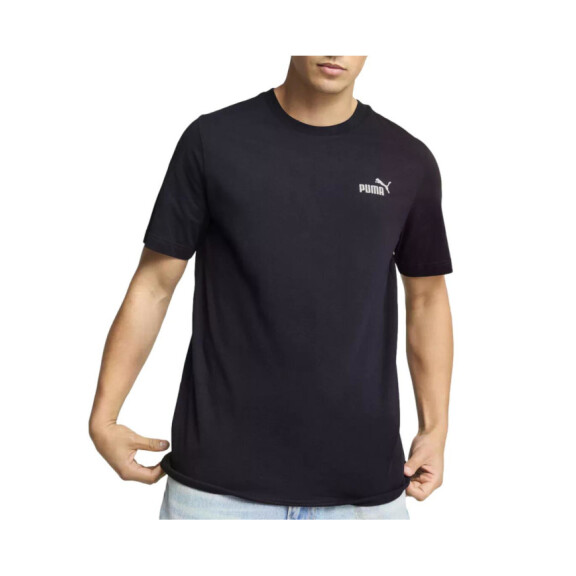 Koszulka męska Puma ESS SMALL LOGO TEE 68253416 Niebieska - Rozmiar XL