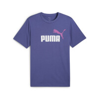 Koszulka męska Puma ESS 2 COLOR LOGO TEE 68470846 Fioletowa - Rozmiar L