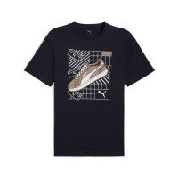 Koszulka męska Puma GRAPHICS SNEAKER TEE 68483016 Niebieska - Rozmiar L
