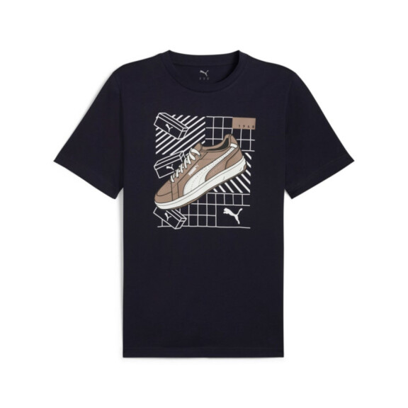 Koszulka męska Puma GRAPHICS SNEAKER TEE 68483016 Niebieska - Rozmiar L