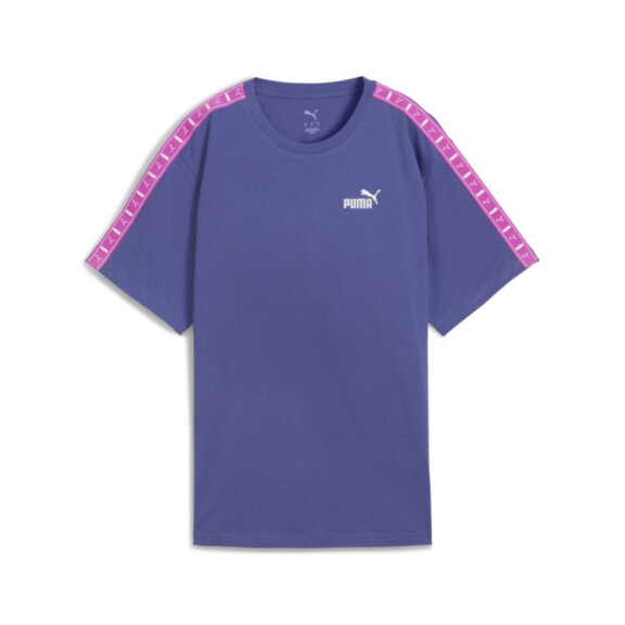 Koszulka damska Puma ESS TAPE RELAXED TEE 68500946 Fioletowa - Rozmiar S