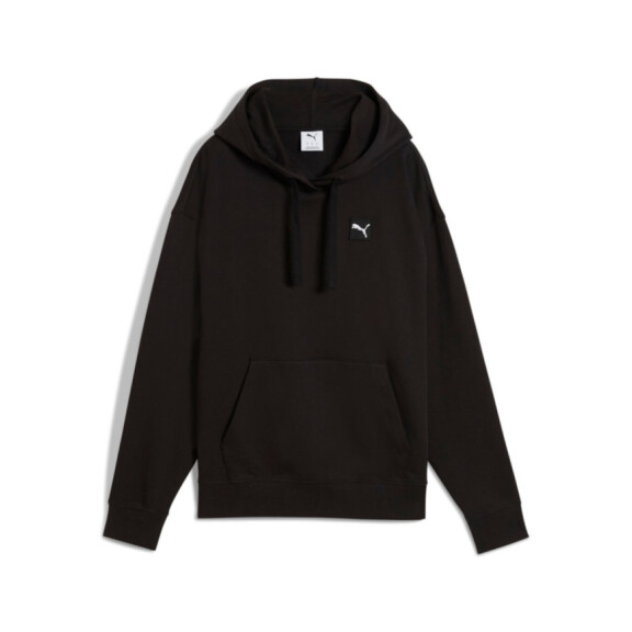 Bluza damska Puma ESS ELEVATED COMFORT HOODIE TR 68501801 Czarna - Rozmiar S