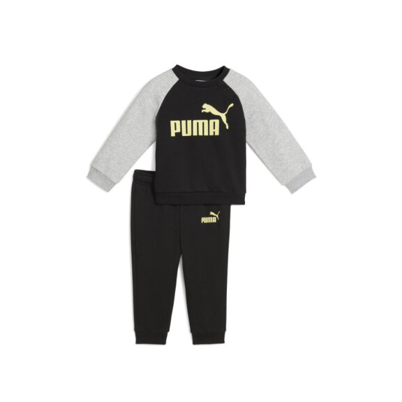 Dres dziecięcy Puma MINICATS ESS RAGLAN CREW SET FL 68628151 Czarny - Rozmiar 92