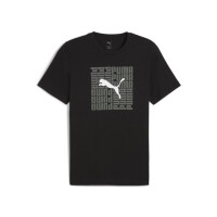 Koszulka męska Puma GRAPHIC BOX TEE 68803101 Czarna - Rozmiar S