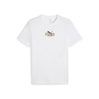 Koszulka męska Puma GRAPHIC PUMA WORDING TEE 68803202 Biała - Rozmiar M