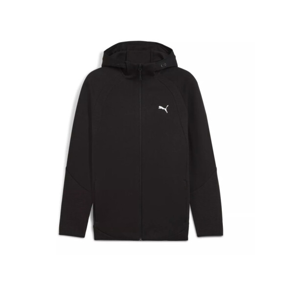 Bluza męska Puma EVOSTRIPE FZ HOODIE DK 68823101 Czarna - Rozmiar S