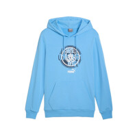 Bluza męska Puma MCFC FTBL CULTURE HOODIE 77777639 Niebieska - Rozmiar XL