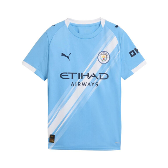 Koszulka dziecięca Puma MCFC HOME JERSEY JR TEAM 78034101 Niebieska - Rozmiar 164