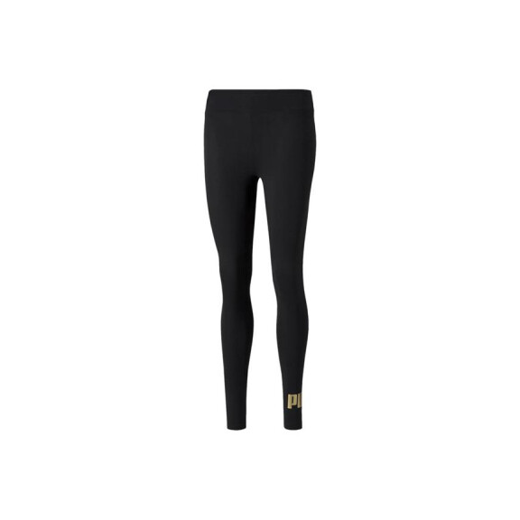 Szorty damskie Puma ESS+ METALLIC LEGGINGS 84830751 Czarne - Rozmiar XS