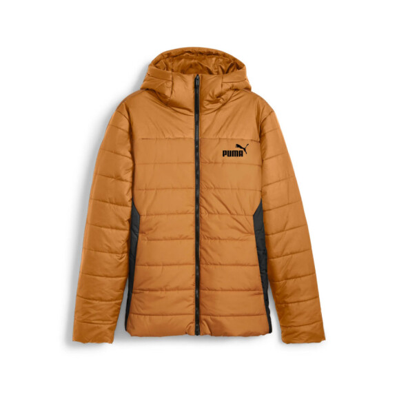 Kurtka męska Puma ESS HOODED PADDED JKT 84893864 Brązowa - Rozmiar S