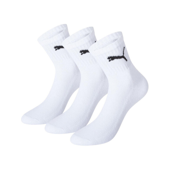 Skarpetki męskie Puma SHORT CREW 3P UNISEX 90611004 Białe - Rozmiar 43/46