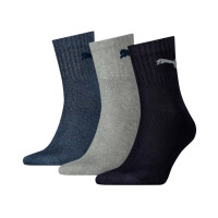 Skarpetki męskie Puma SHORT CREW 3P UNISEX 90611058 Wielokolorowe - Rozmiar 43/46