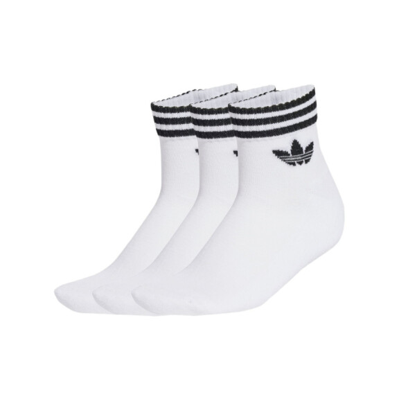 Skarpetki męskie adidas Originals 3S ANKLE S 3P JV7435 Białe - Rozmiar S