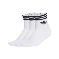 Skarpetki męskie adidas Originals 3S ANKLE S 3P JV7435 Białe - Rozmiar M