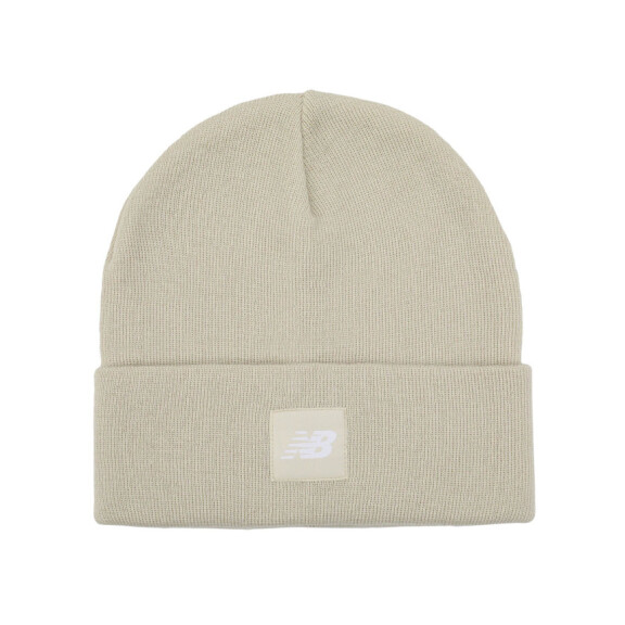 Czapka New Balance CUFFED BEANIE FLYING LOGO LAH13034TWF Beżowa - Rozmiar OS