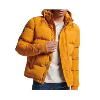 Kurtka męska Superdry EVEREST SHORT HOODED PUFFER M5011743A34K Żółta - Rozmiar L