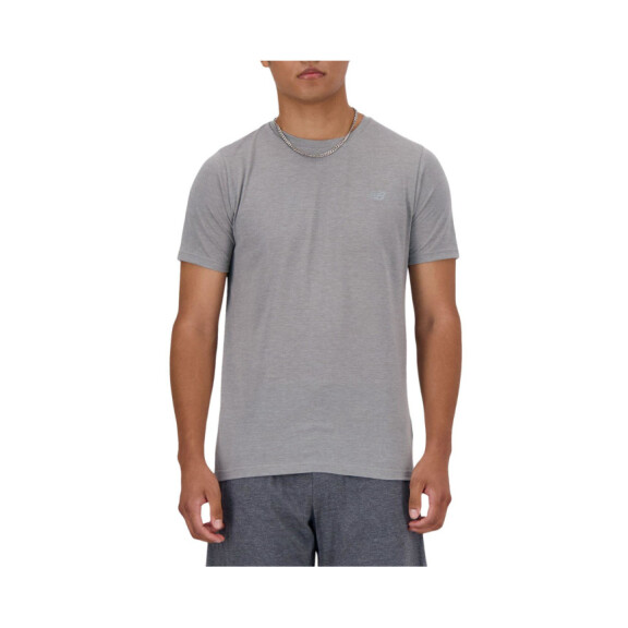 Koszulka męska New Balance SPORT ESSENTIALS HEATHERTE AGT MT41070AGT Szara - Rozmiar M