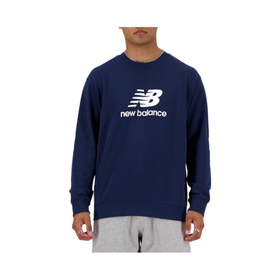 Bluza męska New Balance STACKED LOGO FREN NNY MT41500NNY Niebieska - Rozmiar M