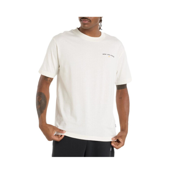 Koszulka męska New Balance REIMAGINED GRAPHIC T-SHIRT MT51507SST Beżowa - Rozmiar L