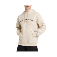 Bluza męska New Balance REIMAGINED FLEECE GRAPHIC HOO TWF MT51516TWF Beżowa - Rozmiar XL